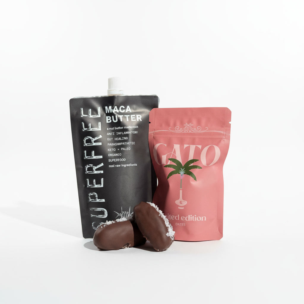 Two product packages on a white background, one labeled 'Superfree' and the other 'Cato'.