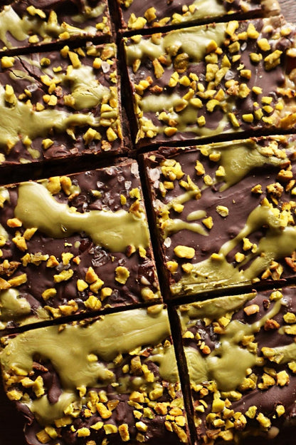Pistachio Tahini Date Bars - Gato Dates